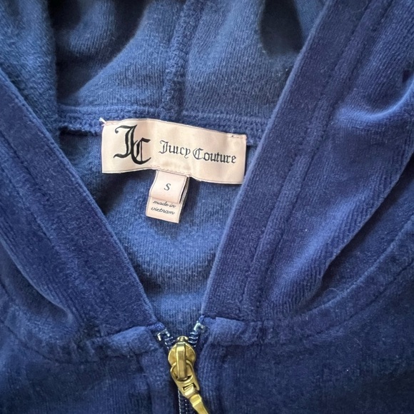 Juicy Couture Dark Blue Zip-Up Hoodie - Picture 5 of 6